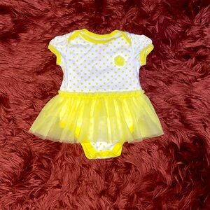 Garanimals white and yellow tutu onesie